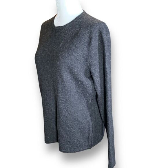 Rag & Bone Dark Charcoal Gray Wool Blend Neutral Knit Pullover Crewneck Sweater - Picture 5 of 10